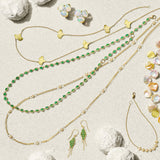 Emerald Woven Necklace