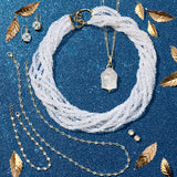 Aquamarine Bezel-Set Necklace