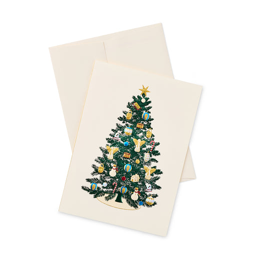 Paula Skene Festive Christmas Tree Note Cards, Set of 8