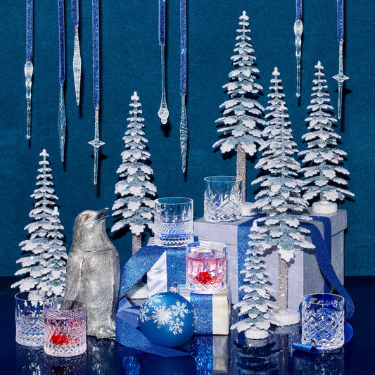 Blue with Snowflakes Ornament