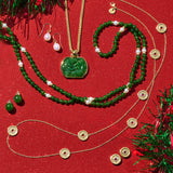 Green Nephrite Jade Water Dragon Pendant