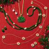 Green Nephrite Jade Water Dragon Pendant