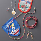 Mini Dot Earrings in Rubies