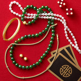 9.5mm Gold Bead Earrings