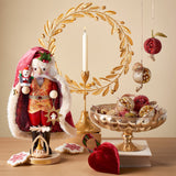 Red & Gold Pomegranate Ornaments, Set of 6