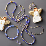 Tanzanite Rondelle Beaded Bracelet