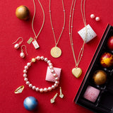 Petite Pink Pearl Drop Earrings