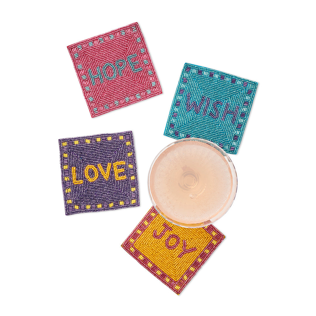 Gump's Christmas Coasters, Set of 4