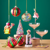 Carnival Stripe Bauble Ornaments, Set of 3