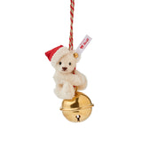 Steiff Santa Teddy Bear with Bell Ornament
