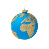 Blue/Gold Peace on Earth Ornament