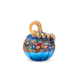 Blue Wildflowers Pumpkin