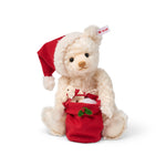 Steiff Santa Teddy Bear with Light-Up Toy Sack