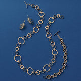 Diamond Oak Leaf Earrings