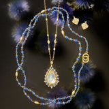 Sapphire Beaded Necklace