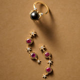 Tahitian Pearl Adorned Hands Ring