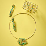 Green Tourmaline Cuff Bracelet