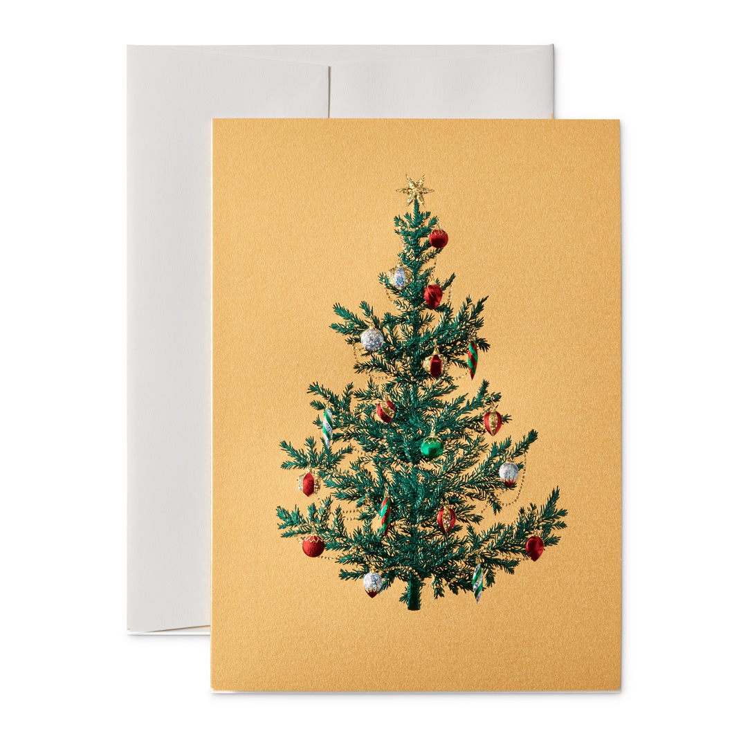 Paula Skene Tree with Ornaments Holiday Cards Set 8