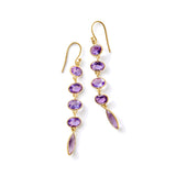 Amethyst Long Drop Earrings