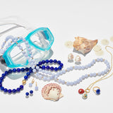 Soho Earrings in Blue Lace Agate