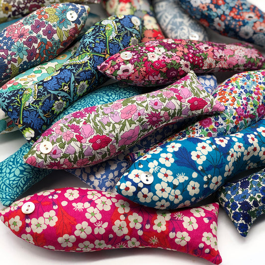 Lavender Fish Sachets, Set of 2 Blue