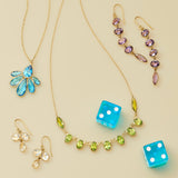 Amethyst Long Drop Earrings