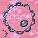 Blue Daisy Brooch