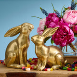 Gold Rabbits, Set of 2