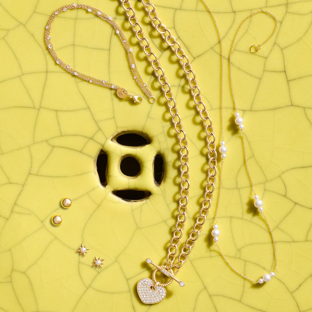 Diamond Heart Charm Necklace