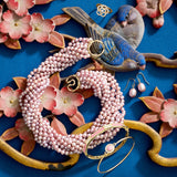 Pink Pearl Drop Earrings