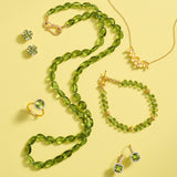 Trillium Cluster Bar Pendant Necklace