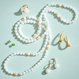 Diamond Bezel-Wrapped Green Jade Earrings