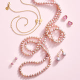 Mini Princess Earrings in Pink Sapphires