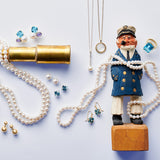 Blue Topaz Twisted Rope Ring