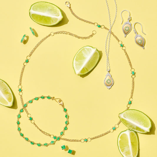 Emerald Whisper Chain Necklace