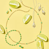 Emerald & Diamond Melody Earrings