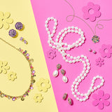 Multi-Colored Sapphire & Pearl Drop Earrings