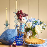 Iris Candleholders, Set of 2 Blue