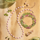 Diamond & Pink Plique-à-Jour Butterfly Earrings