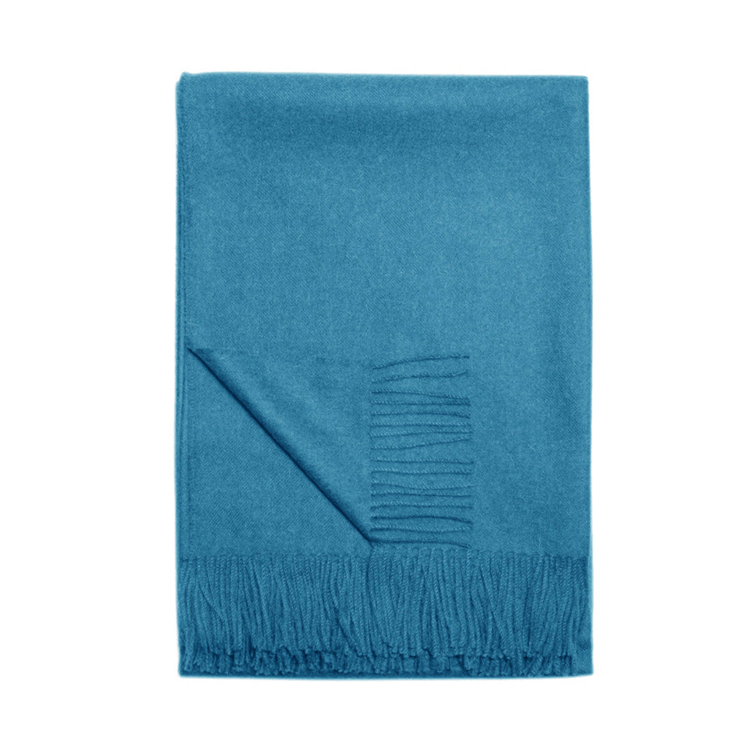 Paris Baby Alpaca Throw, Tapestry Blue