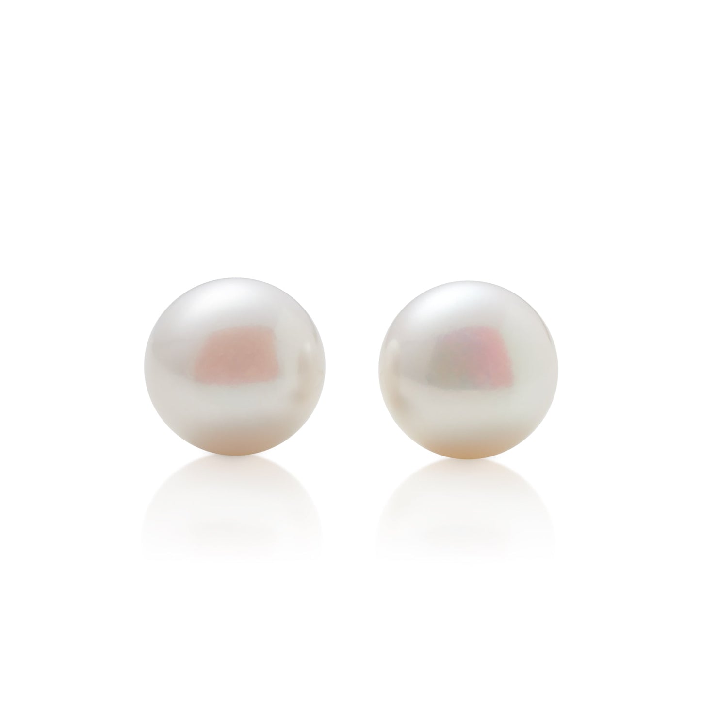 10mm Button Pearl Stud Earrings