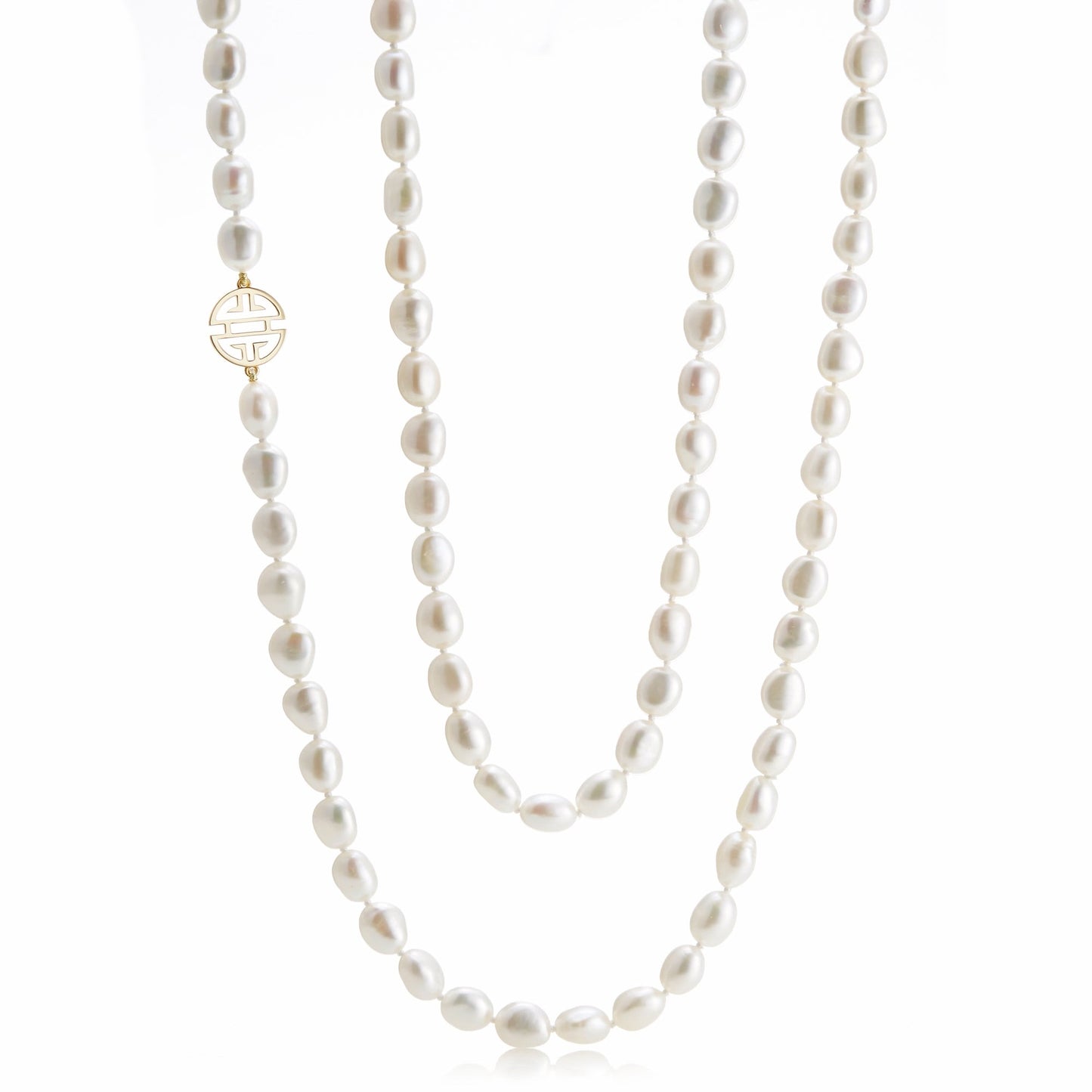 Baroque Pearl & Gold Shou Rope Necklace