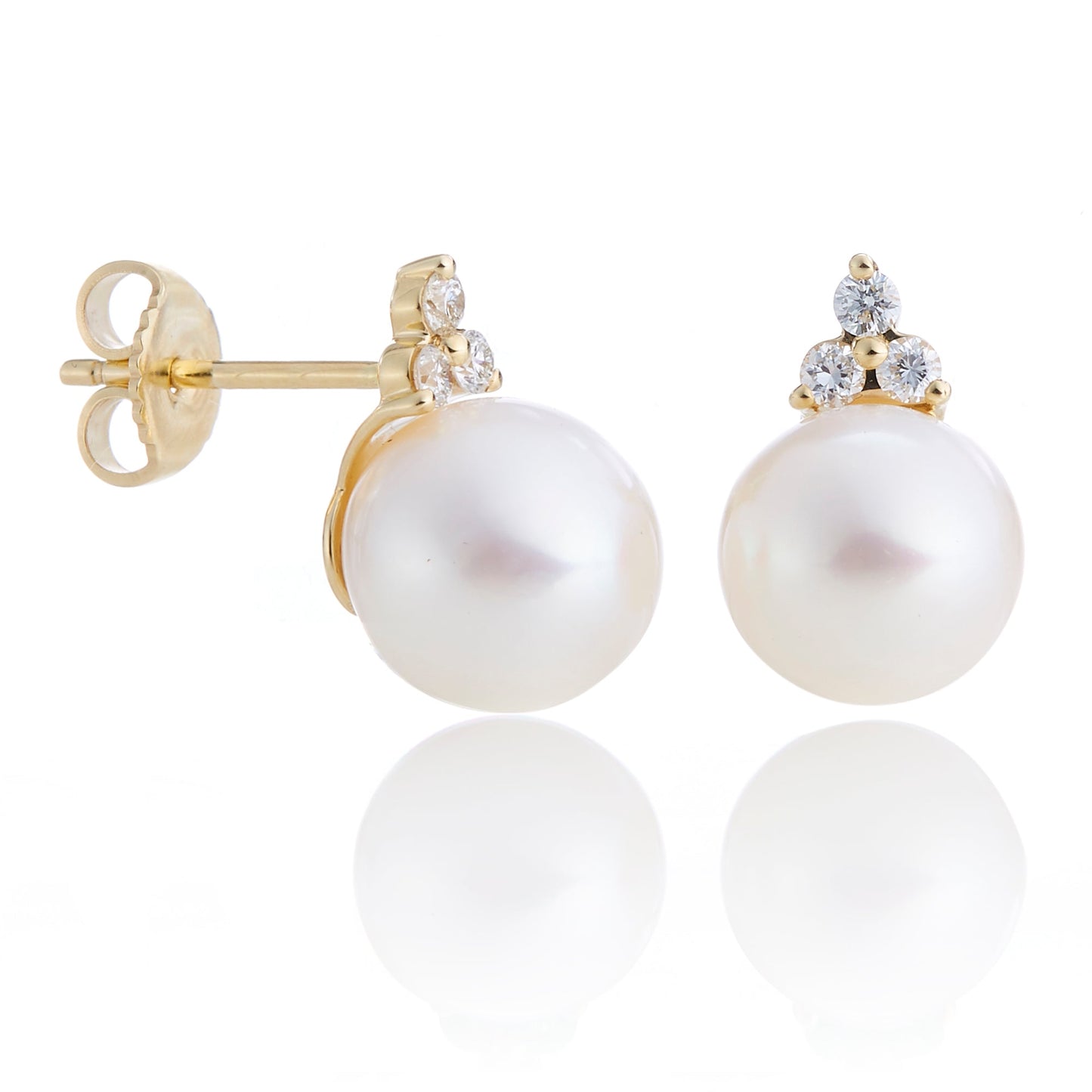Madison Earrings in Pearls & Diamonds