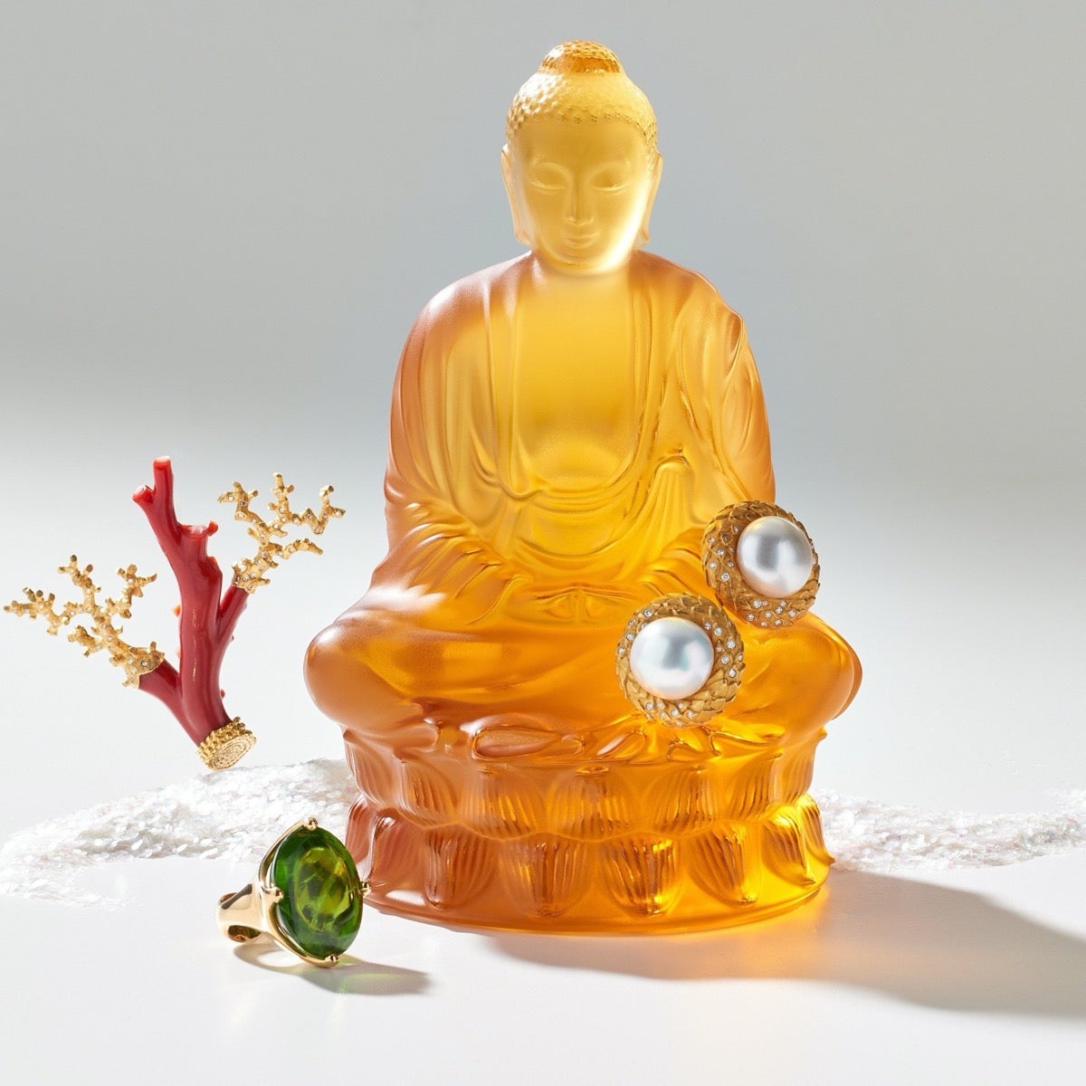 Crystal Buddha, Amber