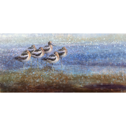 'Resting Avocets' Painting