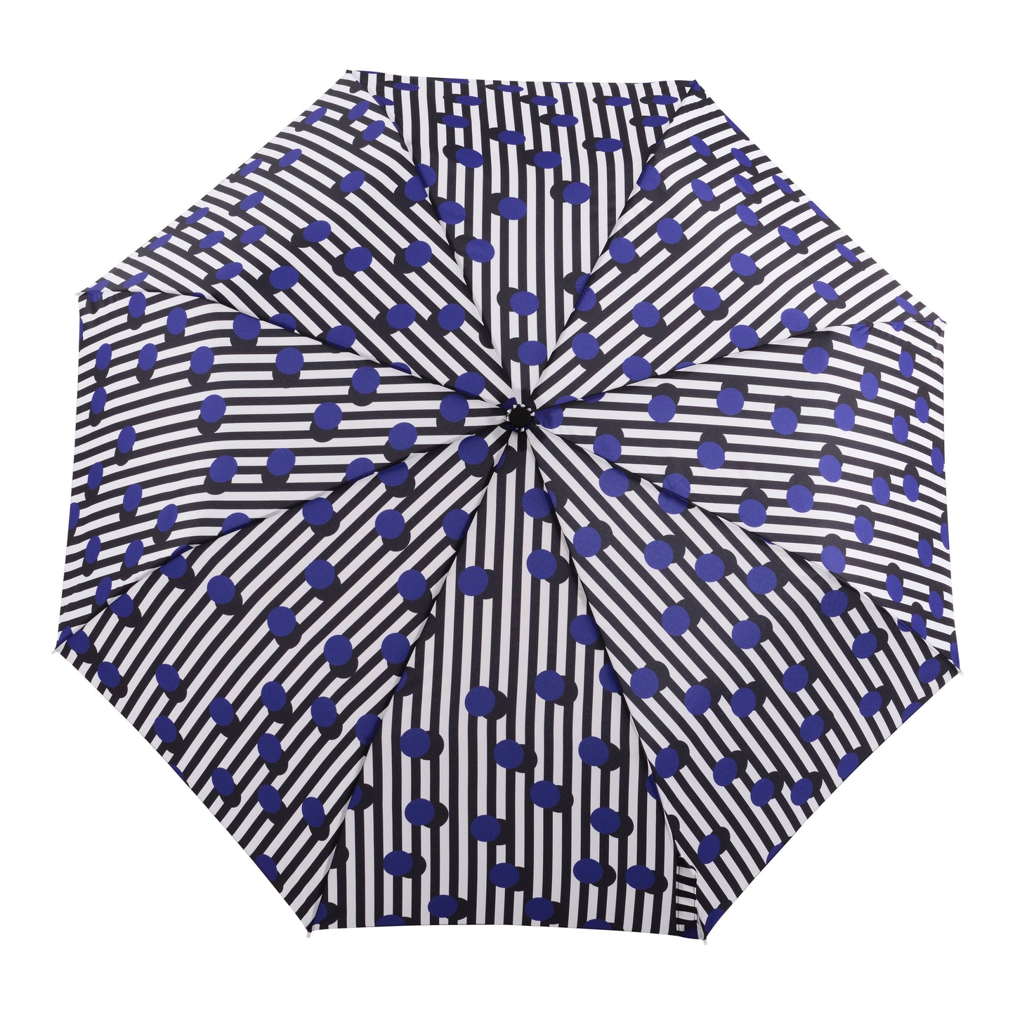 Polka Dot & Stripe Compact Umbrella