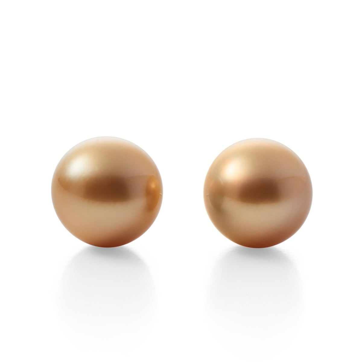 12.5mm Golden South Sea Pearl Earrings