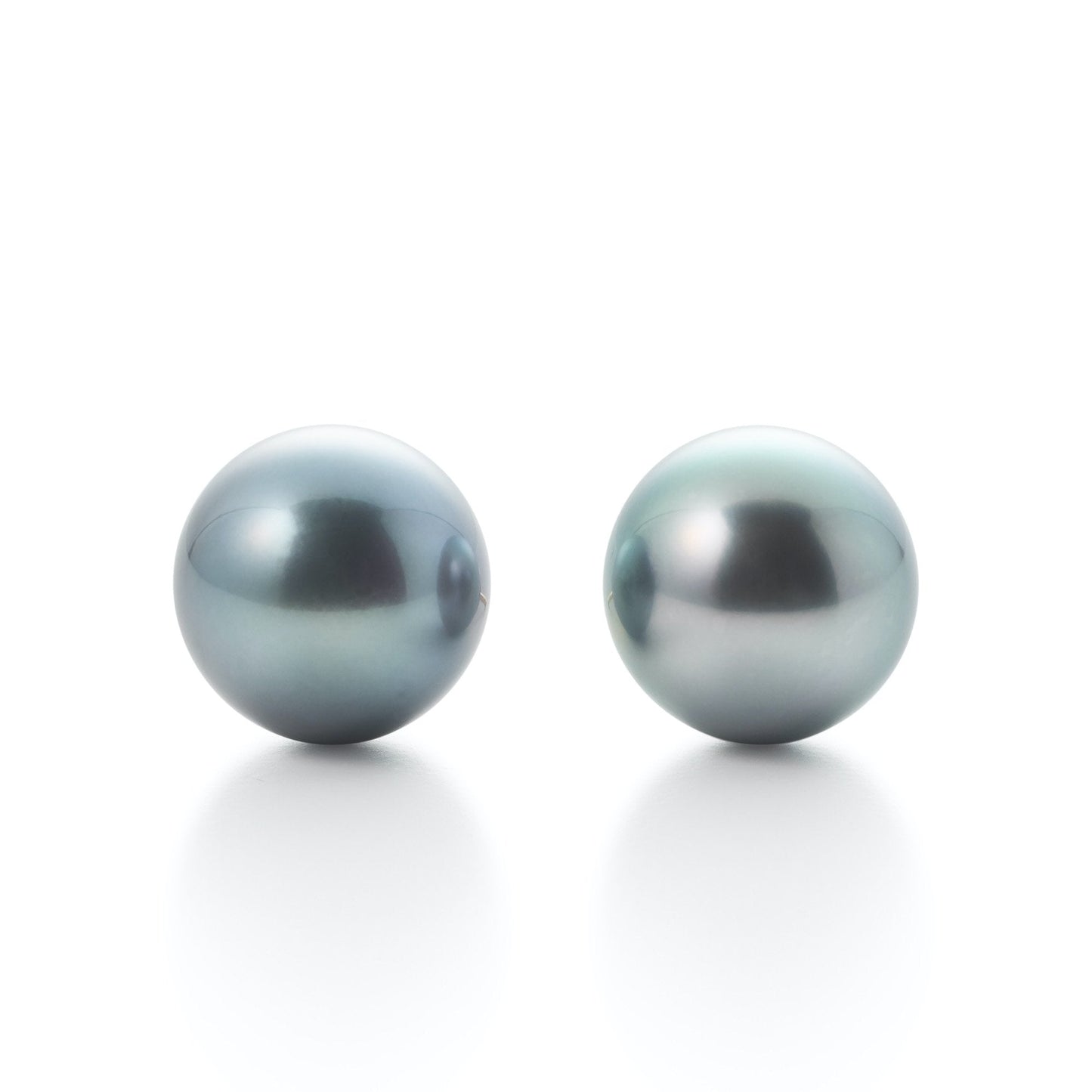 13mm Gray Tahitian Pearl Earrings