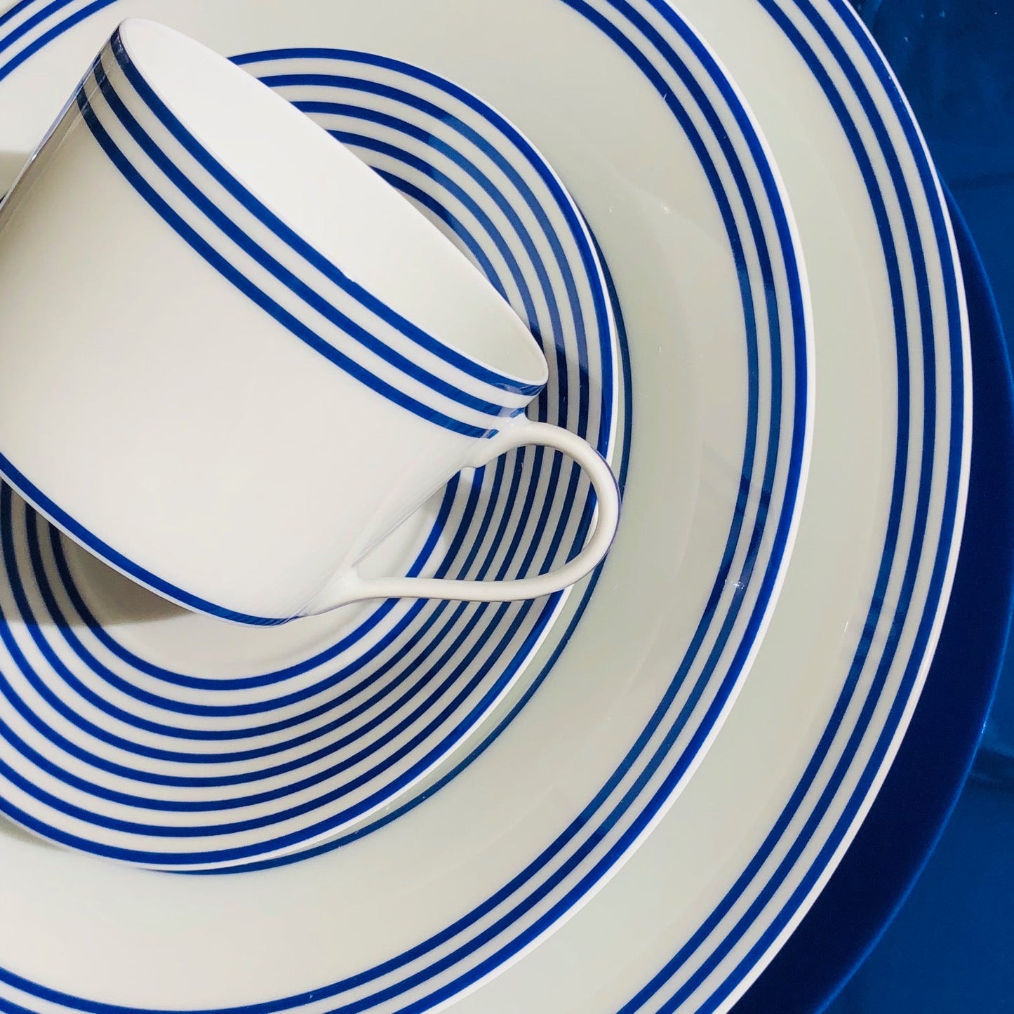 Latitudes Bleu Dessert Plate