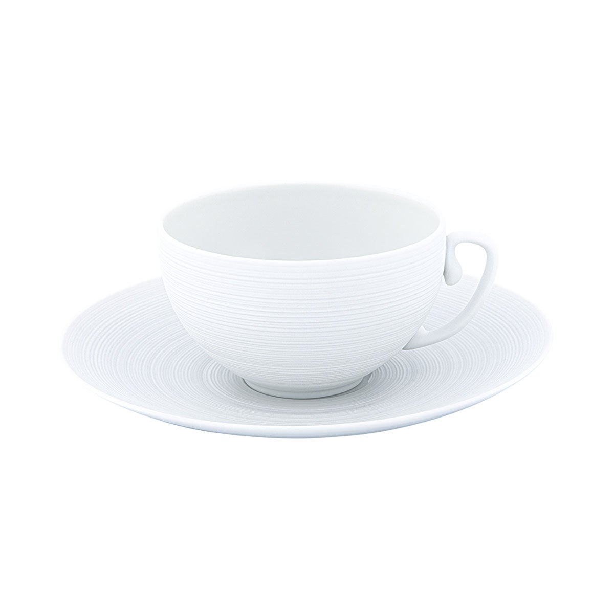 JL Coquet Hemisphere White Teacup